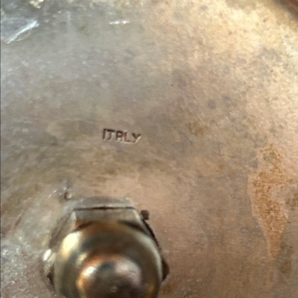 Wales of Sheffield Vintage Silverplate Cut Glass Cruet Set Made in Italy - Picture 13 of 16